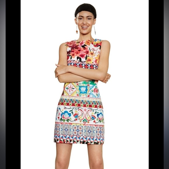 Desigual.woman.ANGELINA.dress.SS2018.18SWVW51-3000 size 46 - Picture 1 of 9